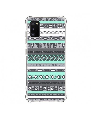 Coque Samsung Galaxy A41 Azteque Aztec Bleu Pastel - Rex Lambo