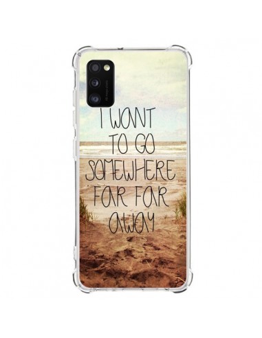 Coque Samsung Galaxy A41 I want to go somewhere - Sylvia Cook