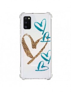 Coque Samsung Galaxy A41 Coeurs Heart Love Amour...