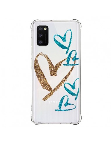 Coque Samsung Galaxy A41 Coeurs Heart Love Amour Transparente - Sylvia Cook