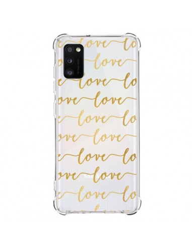 Coque Samsung Galaxy A41 Love Amour Repeating Transparente - Sylvia Cook