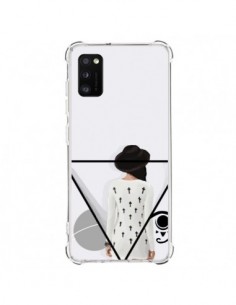 Coque Samsung Galaxy A41 Confusion Femme Oeil Triangle -...