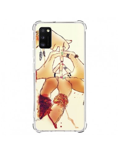 Coque Samsung Galaxy A41 Peace and Love - Sara Eshak