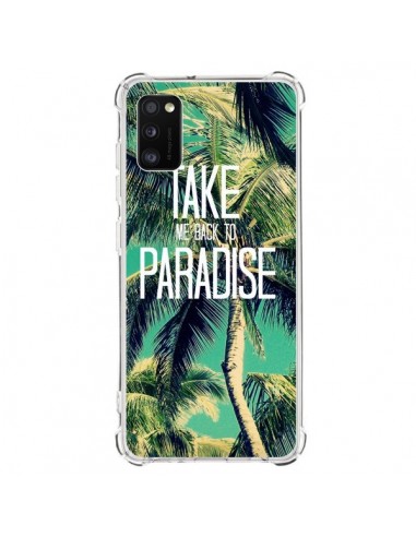 Coque Samsung Galaxy A41 Take me back to paradise USA Palmiers Palmtree - Tara Yarte