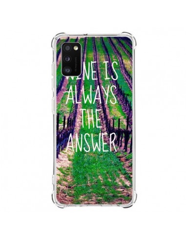 Coque Samsung Galaxy A41 Wine is always the answer Vin - Tara Yarte