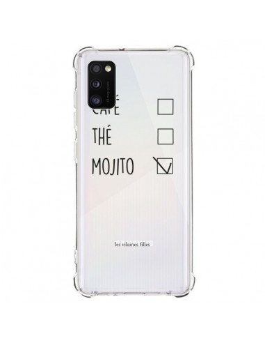 Coque Samsung Galaxy A41 Café, Thé et Mojito Transparente - Les Vilaines Filles