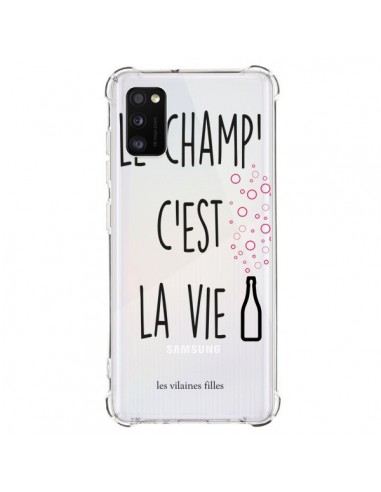 Coque Samsung Galaxy A41 Le Champ, c'est la Vie Transparente - Les Vilaines Filles