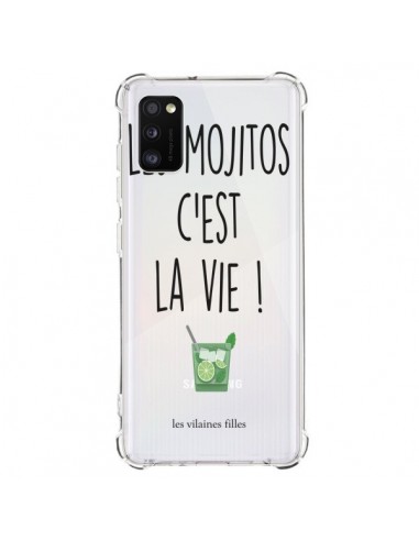 Coque Samsung Galaxy A41 Les Mojitos, c'est la vie Transparente - Les Vilaines Filles