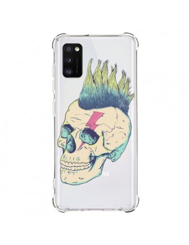 Coque Samsung Galaxy A41 Tête de Mort Crane Punk Transparente - Victor Vercesi