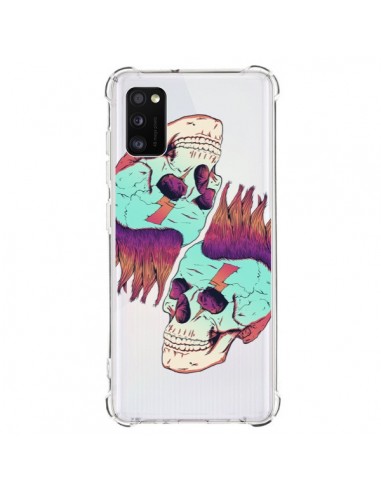 Coque Samsung Galaxy A41 Tête de Mort Crane Punk Double Transparente - Victor Vercesi