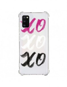 Coque Samsung Galaxy A41 XoXo Rose Blanc Noir...
