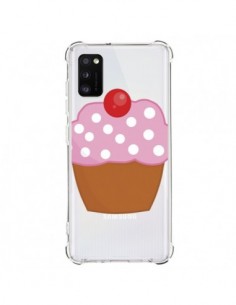 Coque Samsung Galaxy A41 Cupcake Cerise Transparente -...