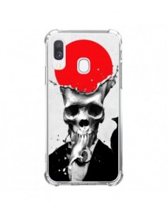 Coque Samsung Galaxy A40 Splash Skull Tête de Mort - Ali...