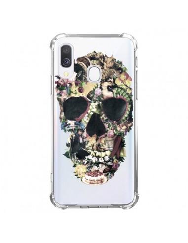 Coque Samsung Galaxy A40 Skull Vintage Tête de Mort Transparente - Ali Gulec