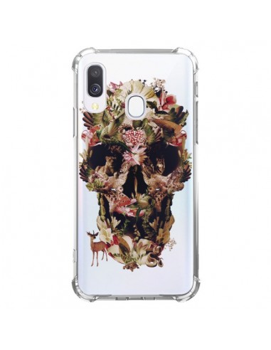 Coque Samsung Galaxy A40 Jungle Skull Tête de Mort Transparente - Ali Gulec