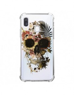 Coque Samsung Galaxy A40 Garden Skull Tête de Mort...