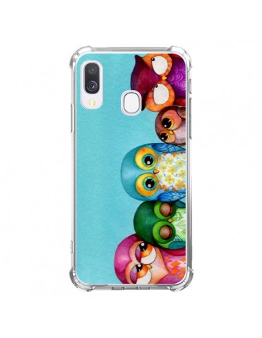 Coque Samsung Galaxy A40 Famille Chouettes - Annya Kai