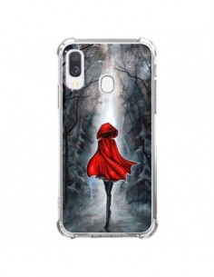 Coque Samsung Galaxy A40 Le Petit Chaperon Rouge Bois -...