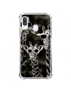 Coque Samsung Galaxy A40 Girafe Swag Lunettes Familiy...