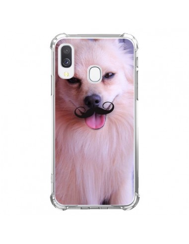 Coque Samsung Galaxy A40 Clyde Chien Movember Moustache - Bertrand Carriere