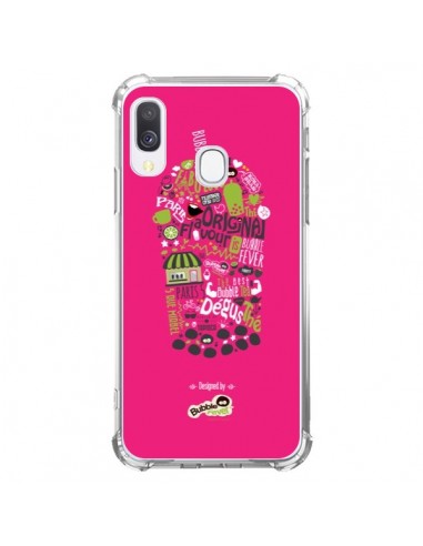 Coque Samsung Galaxy A40 Bubble Fever Original Flavour Rose - Bubble Fever