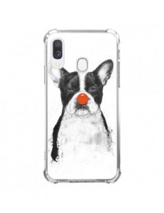 Coque Samsung Galaxy A40 Clown Bulldog Chien Dog - Balazs...
