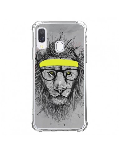 Coque Samsung Galaxy A40 Hipster Lion - Balazs Solti