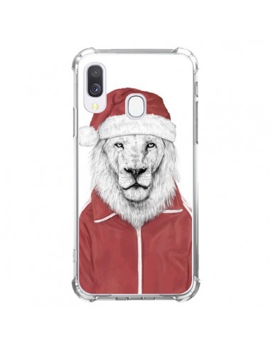 Coque Samsung Galaxy A40 Santa Lion Père Noel - Balazs Solti