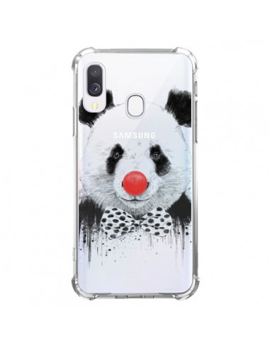Coque Samsung Galaxy A40 Clown Panda Transparente - Balazs Solti