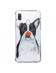 Coque Samsung Galaxy A40 Clown Bulldog Dog Chien...