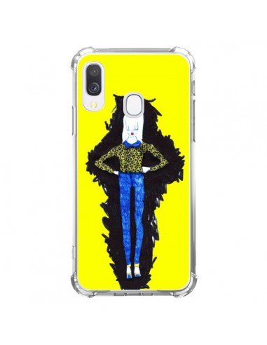 Coque Samsung Galaxy A40 Julie Femme Fashion Mode Jaune - Cécile