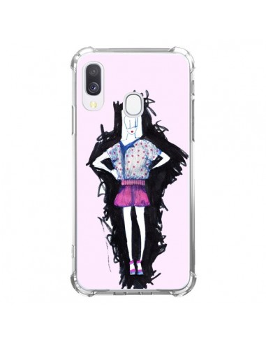 Coque Samsung Galaxy A40 Valentine Femme Fashion Mode Rose Clair - Cécile