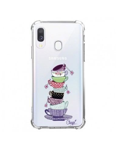 Coque Samsung Galaxy A40 Tasses de The Transparente - Chapo