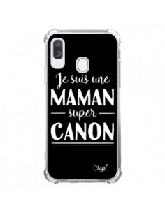 Coque Samsung Galaxy A40 Je suis une Maman super Canon -...