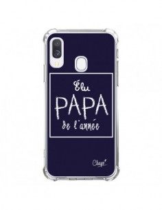 Coque Samsung Galaxy A40 Elu Papa de l'Année Bleu Marine...