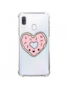 Coque Samsung Galaxy A40 Donuts Heart Coeur Rose...