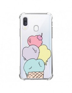 Coque Samsung Galaxy A40 Ice Cream Glace Summer Été Coeur...