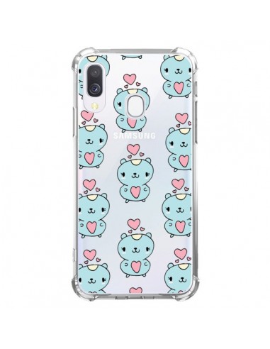 Coque Samsung Galaxy A40 Hamster Love Amour Transparente - Claudia Ramos