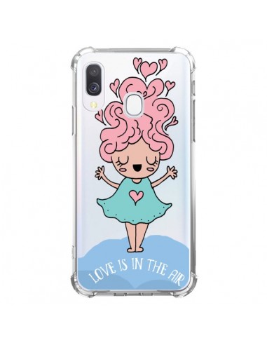 Coque Samsung Galaxy A40 Love Is In The Air Fillette Transparente - Claudia Ramos