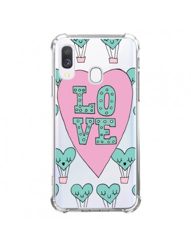 Coque Samsung Galaxy A40 Love Nuage Montgolfier Transparente - Claudia Ramos