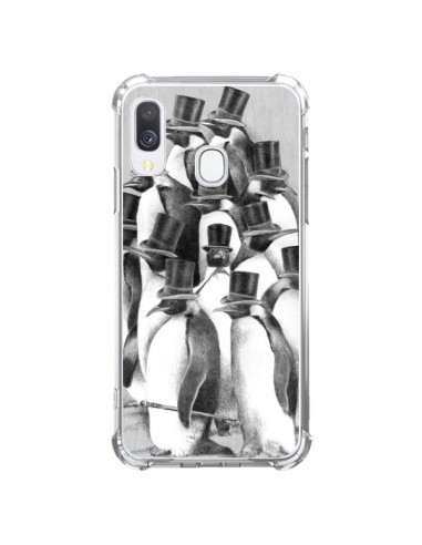 Coque Samsung Galaxy A40 Pingouins Gentlemen - Eric Fan