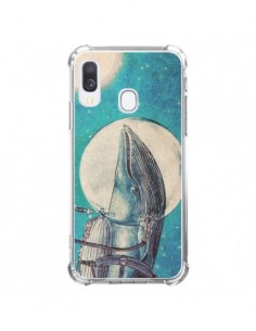 Coque Samsung Galaxy A40 Baleine Whale Voyage Journey -...