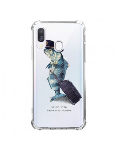 Coque Samsung Galaxy A40 Pilot Fish Poisson Pilote Transparente - Eric Fan