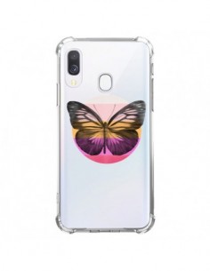 Coque Samsung Galaxy A40 Papillon Butterfly Transparente...