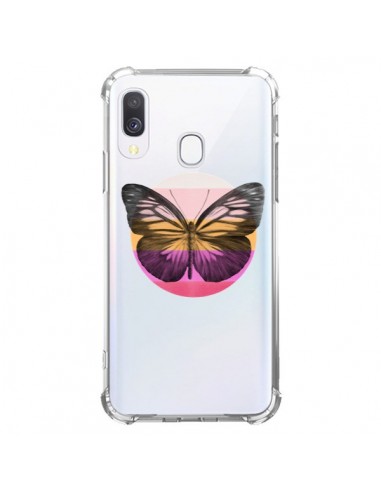 Coque Samsung Galaxy A40 Papillon Butterfly Transparente - Eric Fan