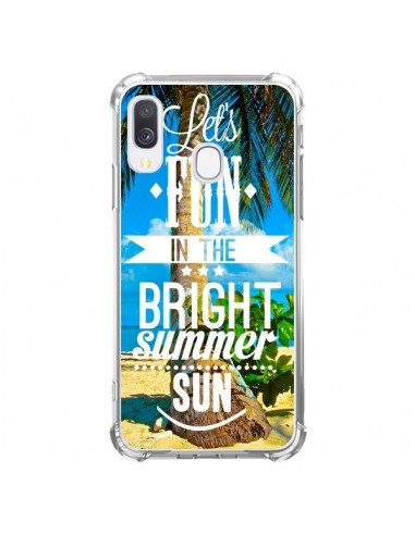 Coque Samsung Galaxy A40 Fun Summer Sun Été - Eleaxart