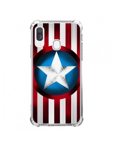 Coque Samsung Galaxy A40 Captain America Great Defender - Eleaxart