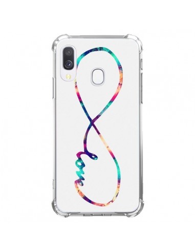 Coque Samsung Galaxy A40 Love Forever Infini Couleur - Eleaxart