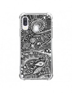 Coque Samsung Galaxy A40 Azteque Noir et Blanc - Eleaxart