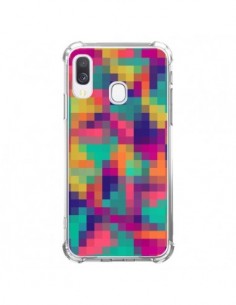 Coque Samsung Galaxy A40 Exotic Mosaic Pixels Azteque -...